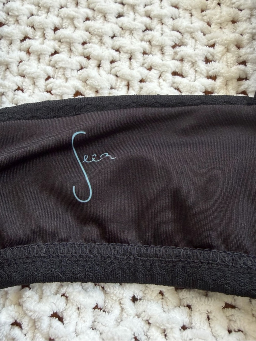 Seea Georgia Surf Top & High-Waisted Surf Bottoms Swimsuit Bikini Set Black $196 - Picture 11 of 14
